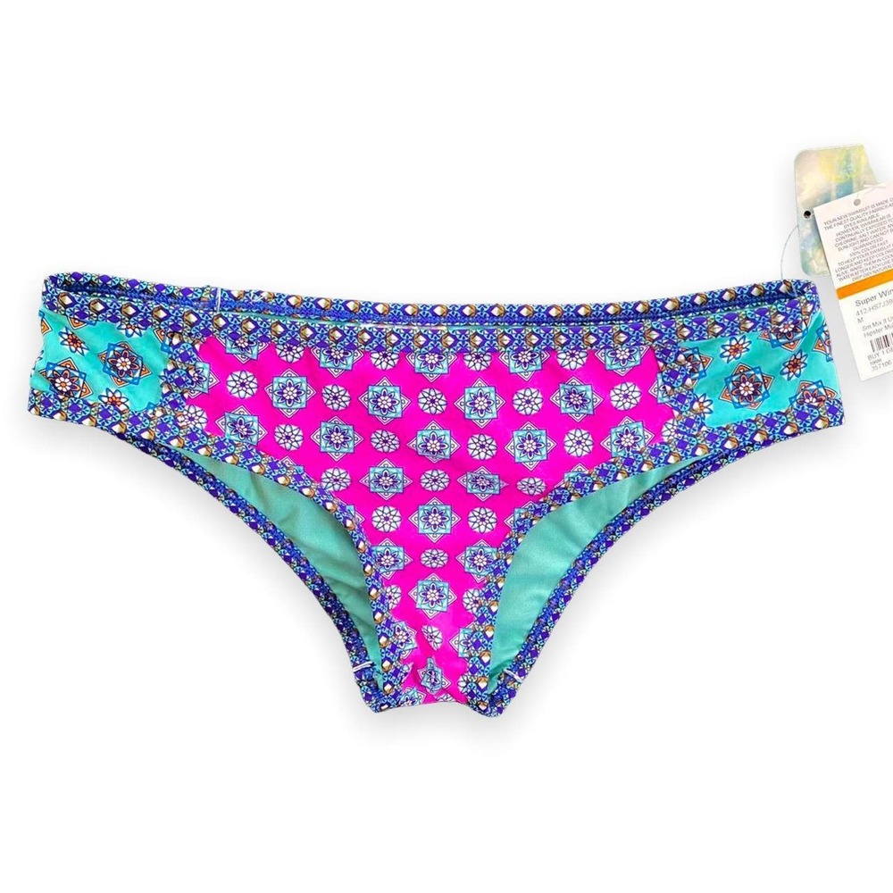 New w/ Tags Hobie patterned bikini bottoms Women's Small